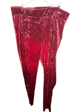 Torrid Red Velvet High-Waist Women's Pants